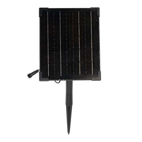 Gartenspots, IP54, 3000 K (warmweiß), 200 lm, LiFePo4 Akku, monokristallines 5 W Solarpanel, flexible Montage, mit Erdspieß