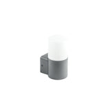 LED Wandleuchte E27, Gartenleuchte, IP44, einfach, graphit.