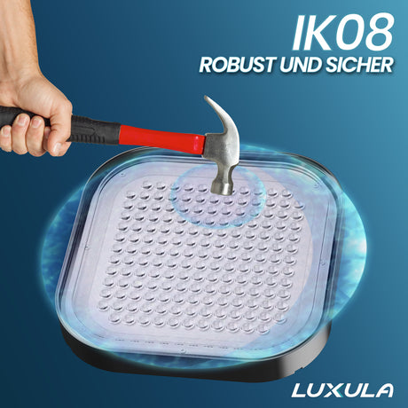 2er-Pack LED-HighBay, Hallenstrahler quadratisch, 150 W, 18000 lm, 5000 K (neutralweiß), IP65.