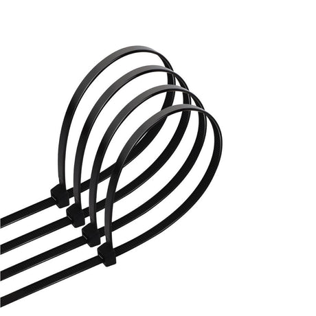 Kabelbinder, 40 Stk., 3,6 x 200 mm, schwarz.