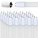 LED T8 Röhre, 60 cm, 9 W, 850 lm, 6500 K (kaltweiß), drehbar, mit Brücke.