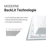 6er Pack LED-Panels, 62x62 cm, inkl Aufbaurahmen, 4000 K, 36 W, 3600 lm, Back-Lit, inkl Netzteilen.