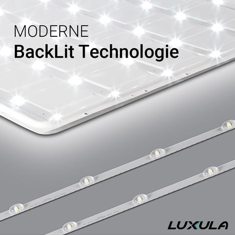 LED BackLit Panel UGR<19, 62x62 cm, inkl Aufbaurahmen, 36W, 3600lm, 4000K.