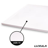 LED BackLit Panel UGR<19, 62x62 cm, inkl Aufbaurahmen, 36W, 3600lm, 4000K.