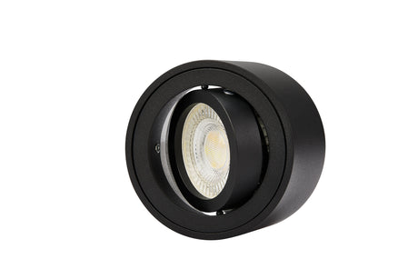 LED Aufbauspot, 7 W, 670 lm, 3CCT, dimmbar, schwenkbar, Aluminium, schwarz