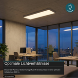 LED Panel, mit Montagerahmen, 120x30, 36W, 3600lm, 3000K, inkl Netzteil