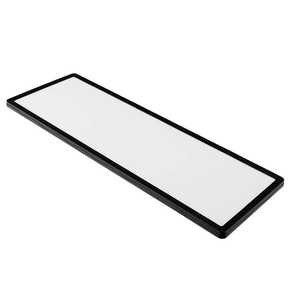 LED-Panel mit Fernbedienung, 58×20 cm, schwarz, 24 W, 2200 lm, IP44 Wassergeschützt, Helligkeit und Lichtfarbe einstellbar