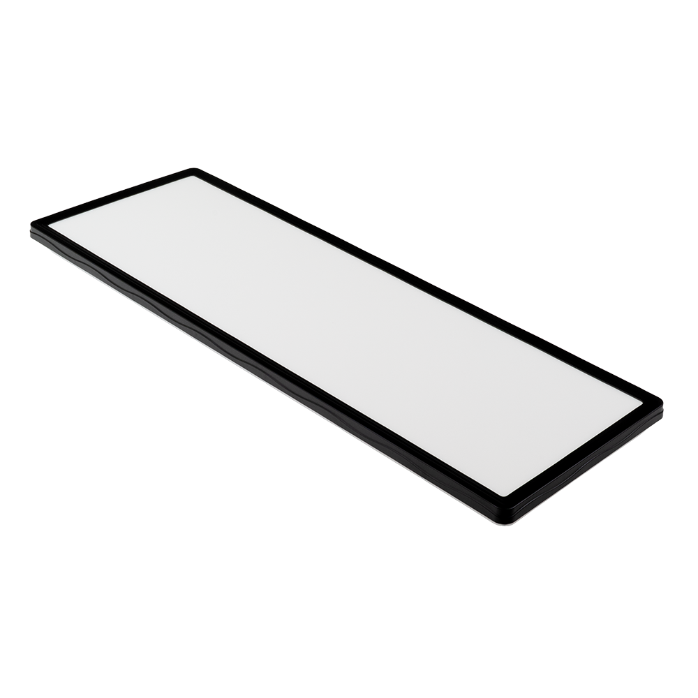 LED-Panel mit Fernbedienung, 58×20 cm, schwarz, 24 W, 2200 lm, IP44 Wassergeschützt, Helligkeit und Lichtfarbe einstellbar