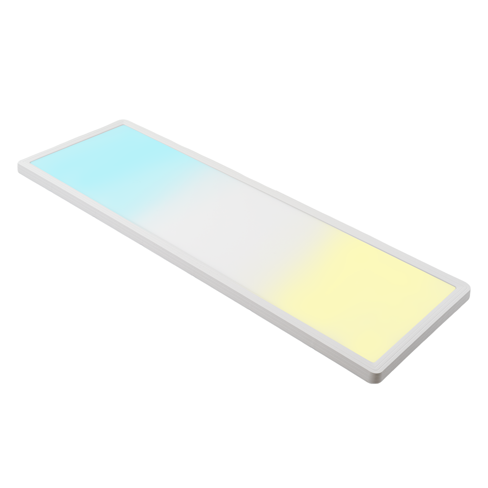 LED-Panel mit Fernbedienung, 58×20 cm, weiß, 24 W, 2200 lm, IP44 Wassergeschützt, Helligkeit und Lichtfarbe einstellbar