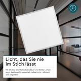 6er Pack LED BackLit Panel, 62x62 cm, 36W, 3600lm, 4000K