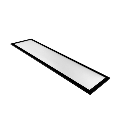 LUXULA LITEQ 100, LED-Panel mit Fernbedienung, 100×25 cm, schwarz, 40 W, 4400 lm, UGR<19, Helligkeit und Lichtfarbe einstellbar