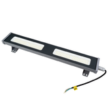 2er Pack LED-Hallenleuchte, linear, 100 W, 12400 lm, 5000 K (neutralweiß), IP65, grau
