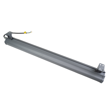 2er Pack LED-Hallenleuchte, linear, 150 W, 18700 lm, 5000 K (neutralweiß), IP65, grau