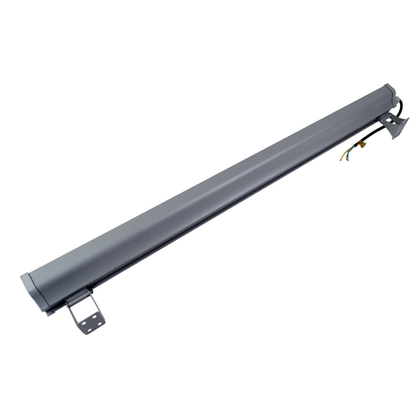 2er Pack LED-Hallenleuchte, linear, 150 W, 18700 lm, 5000 K (neutralweiß), IP65, grau