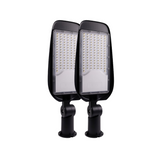 2er Pack LED-Straßenleuchte, Wegeleuchte, 100 W, 11700 lm, 5000 K (neutralweiß), IP65, Ø48-60 mm.