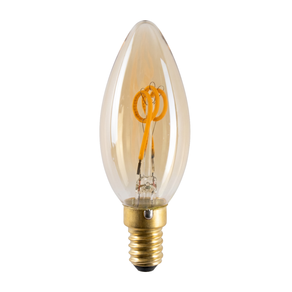 LED Filament Leuchtmittel, Kerze, C35, E14, 3 W, 165 lm, 2200K, dimmbar
