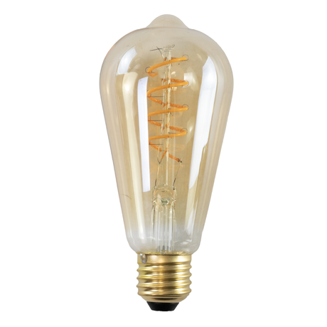 LED Filament Leuchtmittel, SPIRAL, ST64, E27, 4 W, 265 lm, 2200K, dimmbar.
