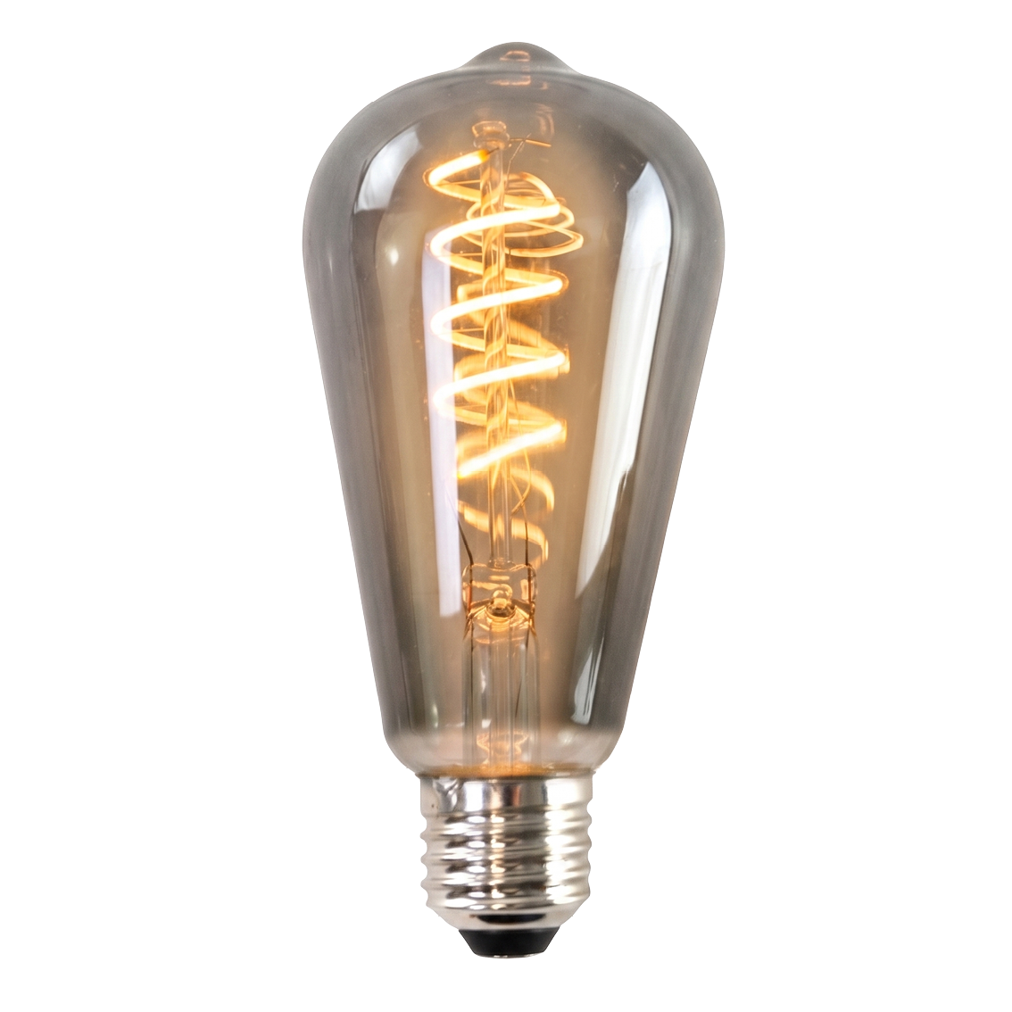 LED Filament Leuchtmittel, SPIRAL, ST64, E27, 4 W, 265 lm, 1800K, dimmbar.