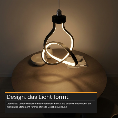 LED-Leuchtmittel, 12 W, 650 lm, 3.000 K, E27, Modernes Design, Dekobeleuchtung