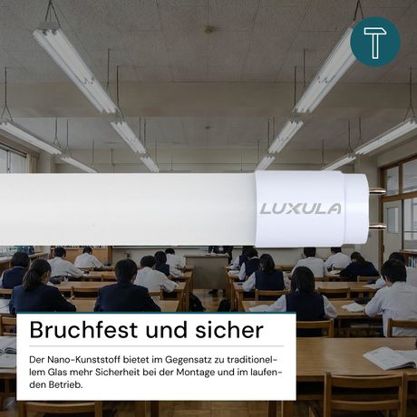 25er Pack LED T8 Röhre, 120cm, 160lm/W, 18W, 2880lm, 4000K, mit Brücke