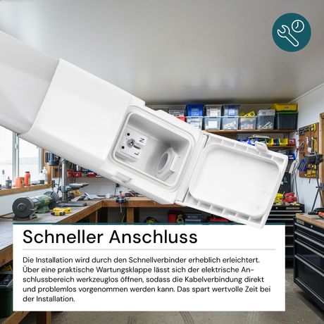 18er Pack LED Feuchtraumleuchte, 120 cm, 32 W, 3616 lm, 4000 K (neutralweiß), IP66, durchschleifbar, Fast Connector