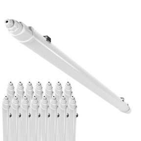 16er-Pack LED Feuchtraumleuchte SLIM, 120 cm, 36 W, 4320 lm, 4000 K (neutralweiß), IP65, IK06, durchschleifbar, mit Quick Connector.