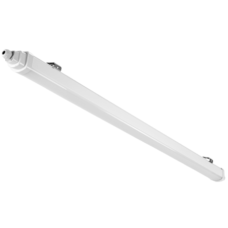 LED Feuchtraumleuchte, 60 cm, 18 W, 2160 lm, 4000 K (neutralweiß), IP65, IK06, durchschleifbar, mit Quick Connector.