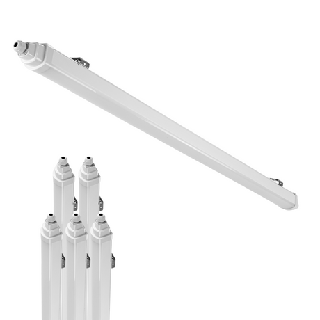 LED Feuchtraumleuchte, 120 cm, 36 W, 4320 lm, 4000 K (neutralweiß), IP65, IK06, durchschleifbar, mit Quick Connector