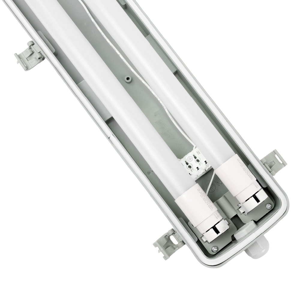 4er Pack LED Wannenleuchte 120cm, inkl 2x18W LED-Röhren T8, 4000K, IP65, IK08