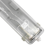 LED Wannenleuchte Gehäuse für 2x LED-Röhren T8, 120cm, IP65, IK08