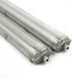 2er Pack LED Wannenleuchte 120cm, inkl 2x18W LED-Röhren T8, 4000K, IP65, IK08