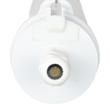 LED Feuchtraumleuchte, 120 cm, 40W-34W-28W einstellbar, max. 5558 lm, 3CCT,IP65, IK08,  rund, durchschleifbar.