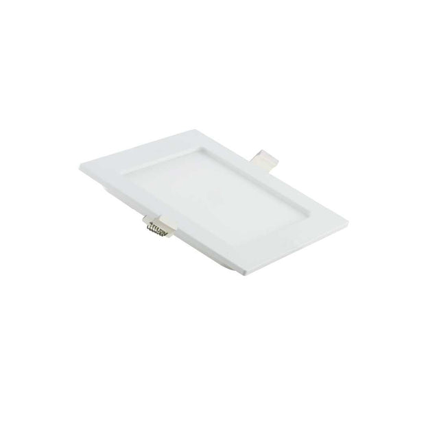LED CCT Downlight, 6W, 525 lm, 115x32mm, 3000-4000-6000K einstellbar, mit Diffusor, eckig.