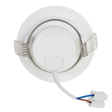 LED Downlight, schwenkbar, in Weiß, 5 W, 450 lm, 3000 K (warmweiß), 38°, Einbaustrahler