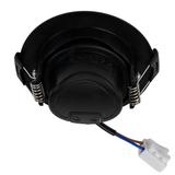 LED Downlight, schwenkbar, in Schwarz, 7 W, 600 lm, 3000 K (warmweiß), 38°, Einbaustrahler