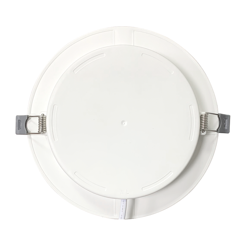 LED Einbauleuchte in Weiß, 6 W, 230 V, IP44-geschützt, 600 lm, Lichtfarbe einstellbar, Ø117x25 mm, Einbaustrahler mit Diffusor, Badezimmer Deckenleuchte