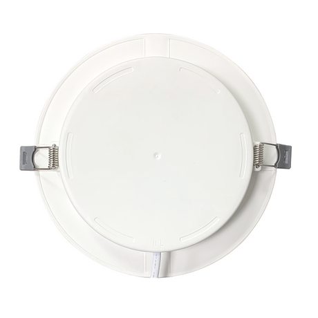LED Einbauleuchte in Weiß, 6 W, 230 V, IP44-geschützt, 600 lm, Lichtfarbe einstellbar, Ø117x25 mm, Einbaustrahler mit Diffusor, Badezimmer Deckenleuchte