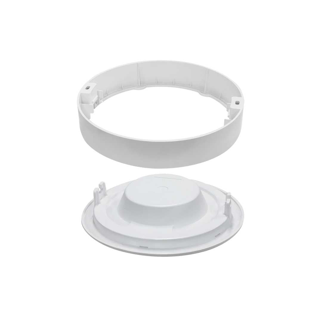 LED CCT Aufbauleuchte, 6W, 525 lm, ø122x35mm, 3000-4000-6000K einstellbar, mit Diffusor, rund.