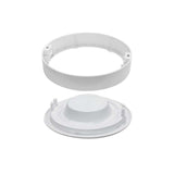 LED CCT Aufbauleuchte, 6W, 525 lm, ø122x35mm, 3000-4000-6000K einstellbar, mit Diffusor, rund.