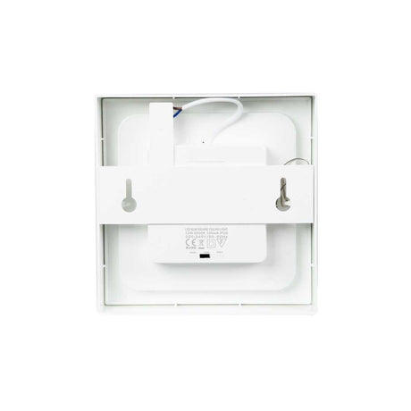 LED CCT Aufbauleuchte, 6W, 525 lm, 122x35mm, 3000-4000-6000K einstellbar, mit Diffusor, eckig.
