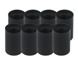 8er Set Aufbauspot für GU10- /MR16-Leuchtmittel, rund, 45° schwenkbar, schwarz.
