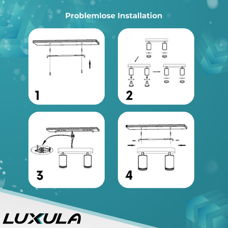 9er Pack Schwenkbarer LED Aufbauspot mit GU10 Fassung, 2-flammig, weiß, IP20, Aluminium.