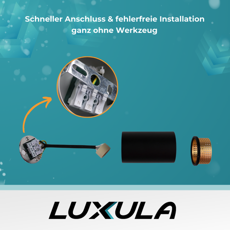 LED Aufbauspot mit GU10 Fassung, weiß/schwarz, IP20, Aluminium.
