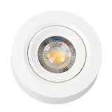 LED CCT Downlight, Ein- und Aufbaustrahler, schwenkbar, in Weiß, 5 W, 500 lm, 38°, 3000K-6500K einstellbar
