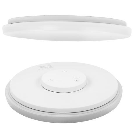 9er-Pack LED Deckenlampe, rund, 24 W, 2500 lm, 3000 K (warmweiß), Ø35 cm, IP44-wassergeschützt, Quick Connector, moderne Leuchte, Badezimmer Lampe.