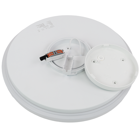 3er-Pack LED Deckenlampe, rund, 24 W, 2500 lm, 3000 K (warmweiß), Ø35 cm, IP44-wassergeschützt, Quick Connector, moderne Leuchte, Badezimmer Lampe.