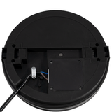 Moderne LED-Deckenlampe, schwarz/weiß, rund, 30 W, 3000 lm, Lichtfarbe einstellbar, Ø30 cm, IP65-wassergeschützt, Schnellverbinder, Innen- und Außenlampe