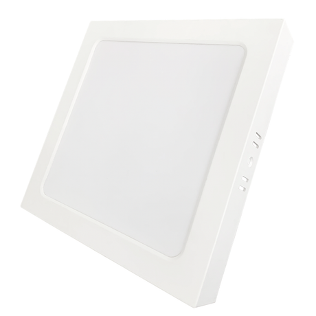 LED Aufbauleuchte in Weiß, 18 W, 230 V, IP44-geschützt, 1800 lm, Lichtfarbe einstellbar, 227x35 mm, Deckenleuchte mit Diffusor, Badezimmerlampe