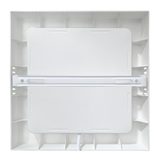 LED Aufbauleuchte in Weiß, 6 W, 230 V, IP44-geschützt, 600 lm, Lichtfarbe einstellbar, 112x26 mm, Deckenleuchte mit Diffusor, Badezimmerlampe