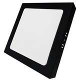LED Aufbauleuchte in Schwarz, 18 W, 230 V, IP44-geschützt, 1800 lm, Lichtfarbe einstellbar, 227x35 mm, Deckenleuchte mit Diffusor, Badezimmerlampe